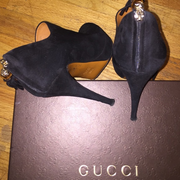 Gucci Suede Platform Ankle Boots - Picture 7 of 15